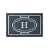 Frontgate Bowery Monogram Door Mat In Toast
