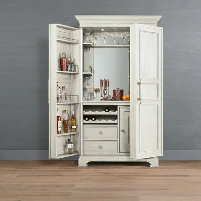 Frontgate Bradley Bar Cabinet In White