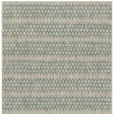 Frontgate Brady Stripe Indoor/outdoor Rug In Blue