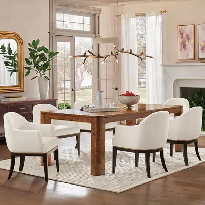 Frontgate Brando 9-pc. Rectangular Extendable Dining Set In White
