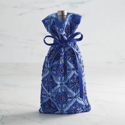 Frontgate Bronte Embellished Wine Bag