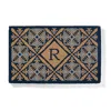 Frontgate Bronte Tile Monogram Door Mat In Multi