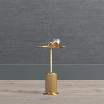 Frontgate Calloway Drink Table In Gold