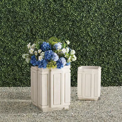 Frontgate Capra Planters In White
