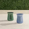 Frontgate Caprino Accent Stool In Green