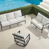 Frontgate Carlisle 3-pc. Sofa Swivel Set In Onyx Finish