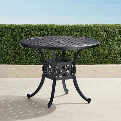 Frontgate Carlisle Bistro Table In Black