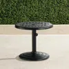 Frontgate Carlisle Cast Umbrella Table In Black