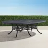 Frontgate Carlisle Oval Cast-top Dining Table In Onyx Finish
