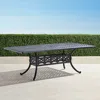 Frontgate Carlisle Rectangular Cast-top Dining Table In Onyx Finish