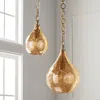 Frontgate Carmen Glass Pendant In Amber Luster