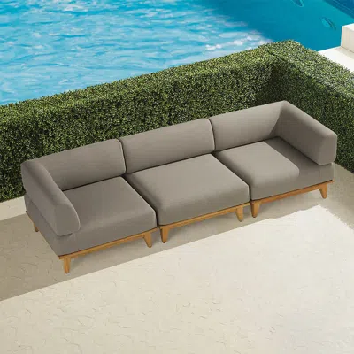 Frontgate Casoria 3-pc. Modular Seating Collection In Dove Upholstery