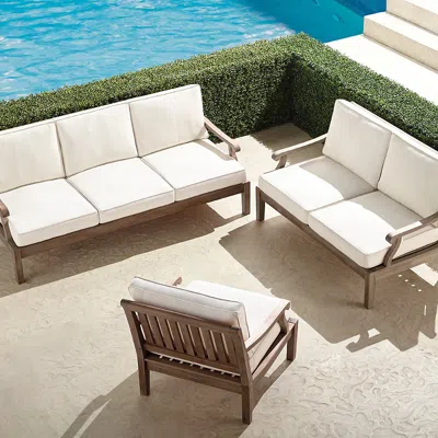 Frontgate Cassara 3-pc. Sofa Set In Weathered Finish