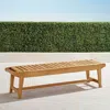 Frontgate Cassara Backless Bench In Natural Finish