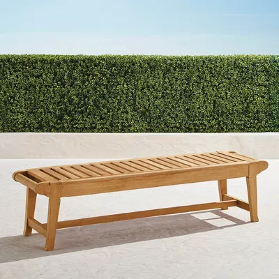 Frontgate Cassara Backless Bench In Natural Finish