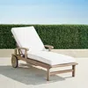 Frontgate Cassara Chaise Lounge With Cushions In Weathered Finish