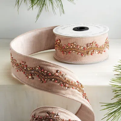 Frontgate Champagne Shimmer Ribbon