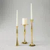 Frontgate Chantelle Brass Candlesticks