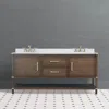 Frontgate Charlton 72" Double Bath Vanity In Brown