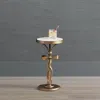 Frontgate Chloe Bow Drink Table In Metallic