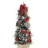 Frontgate Christmas Cheer Flocked 5 Ft Potted Tree