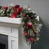 Frontgate Christmas Cheer Flocked Garland