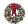 Frontgate Christmas Cheer Flocked Wreath In Multi