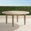Frontgate Classic 60" Round Gathering Table In Weathered Teak
