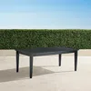 Frontgate Classic Aluminum Expandable Dining Table In Jet Black In Black