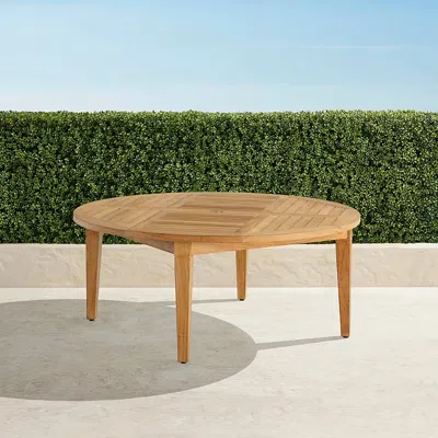 Frontgate Classic Teak Tea Table In Natural Teak In Brown