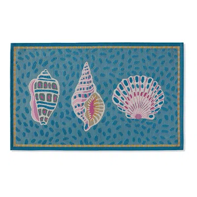 Frontgate Coastal Shells Washable Door Mat