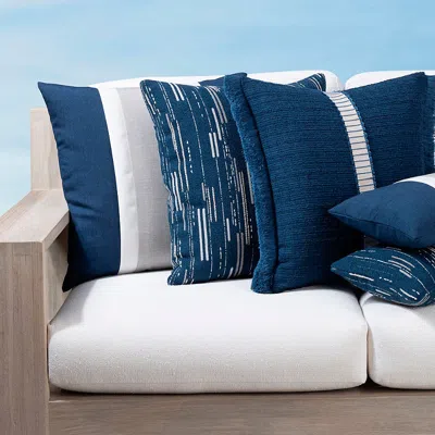 Frontgate Connection Indoor/outdoor Pillow By Elaine Smith In Blue