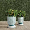 Frontgate Cosenza Handpainted Planter In Multi