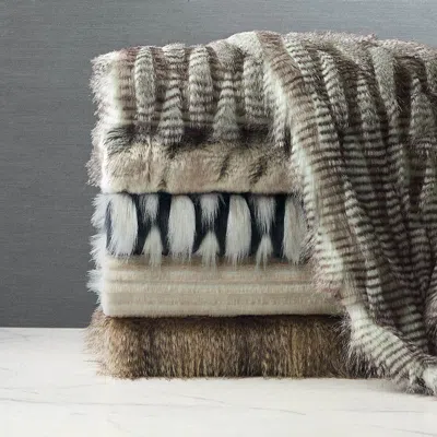 Frontgate Couture Faux Fur Throws In Park City