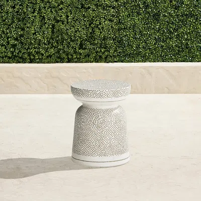 Frontgate Cowan Handpainted Accent Stool