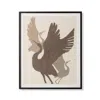Frontgate Crane Textile Beaded Wall Art