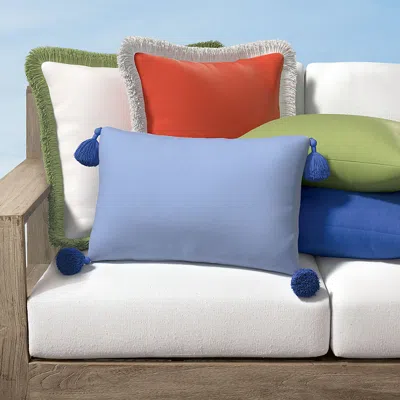Frontgate Custom-trim Solid Indoor/outdoor Pillow In Orange
