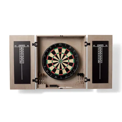 Frontgate Dax Dartboard Cabinet In Gray