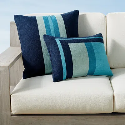 Frontgate Daybreak Indoor/outdoor Pillow Cover In Blue
