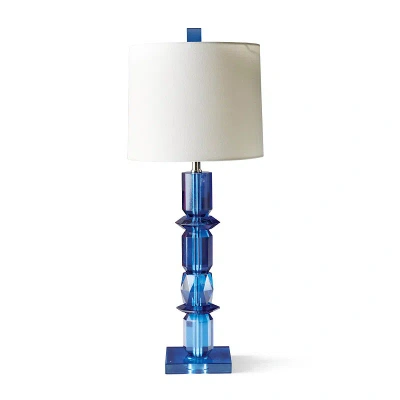 Frontgate Diana Crystal Buffet Lamp In Blue