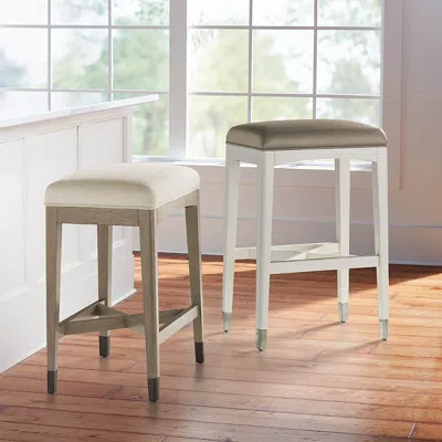 Frontgate Easton Backless Bar & Counter Stool In Neutral