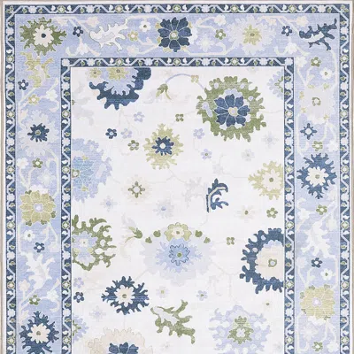 Frontgate Eileen Washable Area Rug In Blue