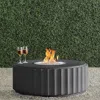 Frontgate Ensoleille Fire Table In Flat Charcoal
