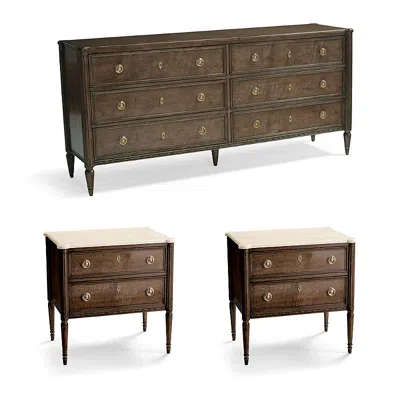 Frontgate Etienne 3-pc. Dresser Set With Two Nightstands