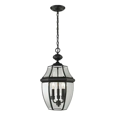 Frontgate Evanston Indoor/outdoor Pendant In Black