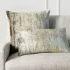 Frontgate Evie Velvet Decorative Pillow Cover In Sand