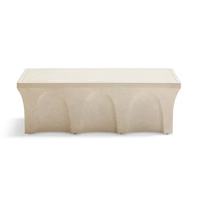 Frontgate Ezra Coffee Table Tailored Furniture Cover In Sand
