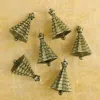 Frontgate Set Of 6 Festive Glitter Christmas Tree Ornaments