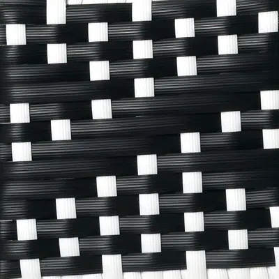 Frontgate Flat Wicker Black & White