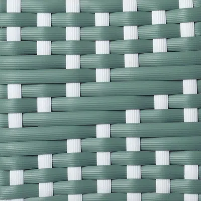 Frontgate Flat Wicker Jade & White